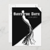 Het Briefkaart Date Afstuderen opslaan (Voorkant / Achterkant)