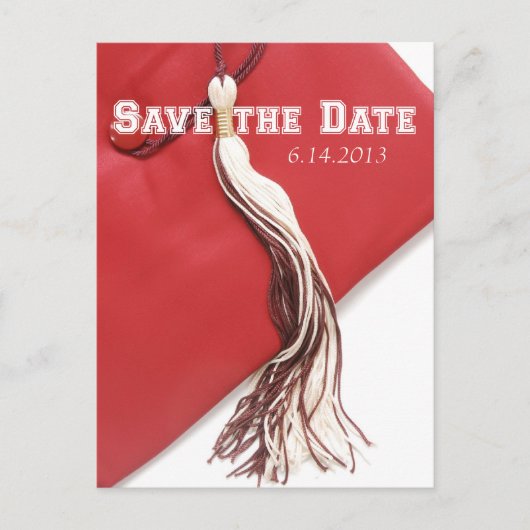 Het Briefkaart Date Afstuderen opslaan (Voorkant)