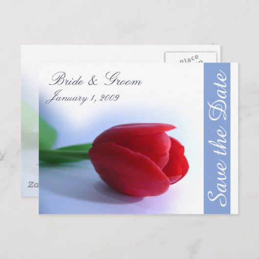 Het Briefkaart Datum opslaan (Voorkant / Achterkant)