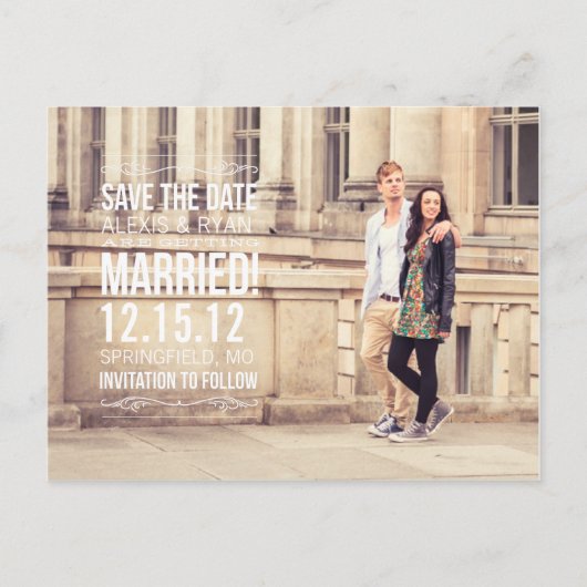 Het Briefkaart Datum opslaan (Voorkant)