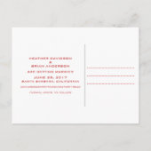 Het Briefkaart Datum opslaan, rood (Achterkant)