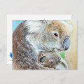 Het briefkaart "De Koala-knuffel" is een prachtig  (Voorkant / Achterkant)
