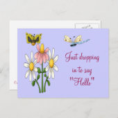 Het Briefkaart Garden Buzz (Voorkant / Achterkant)