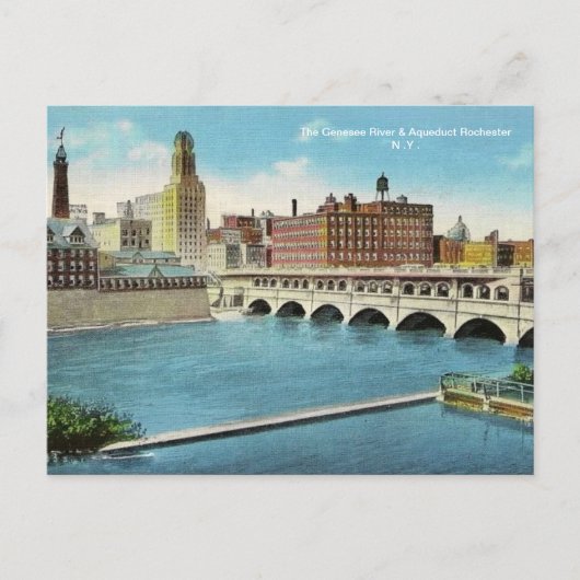 Het Briefkaart Genesee River & Aqueduct (Voorkant)