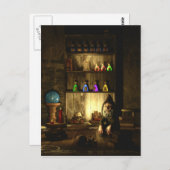 Het Briefkaart Gnome Magus (Voorkant / Achterkant)