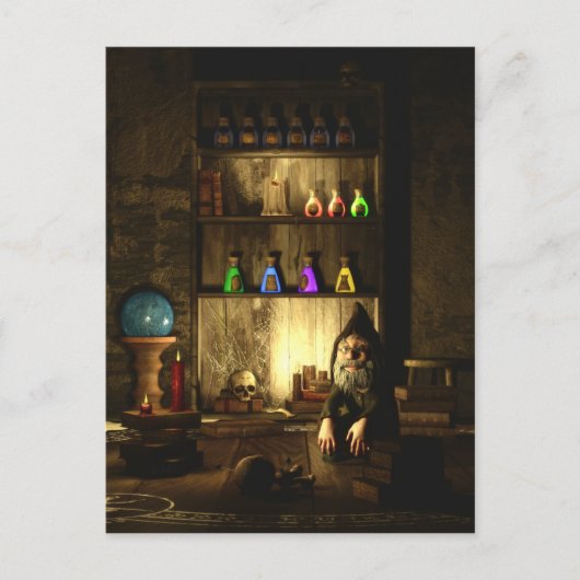 Het Briefkaart Gnome Magus (Voorkant)