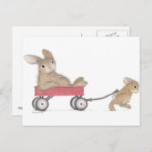 Het Briefkaart HappyHoppers® (Voorkant / Achterkant)