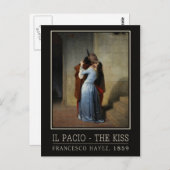 Het briefkaart Kiss / Il Bacio (Voorkant / Achterkant)