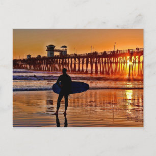 Het Briefkaart op zonsondergang bekijken