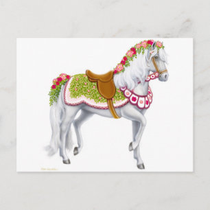 Het Briefkaart Roos paarden