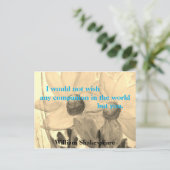 Het Briefkaart Tempest Shakespeare (Staand voorkant)