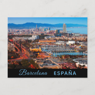 Het briefkaart van Barcelona