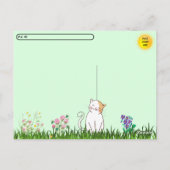 Het Briefkaart van Beauty the Stray Cat (Achterkant)