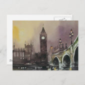 Het Briefkaart van Big Ben Londen Engeland (Voorkant / Achterkant)