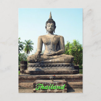 Het Briefkaart van Boedha Sukhothai Thailand
