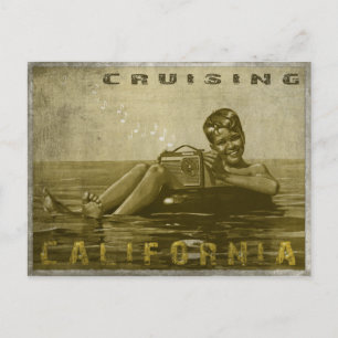 Het Briefkaart van Californië kruipen met Cool Gu
