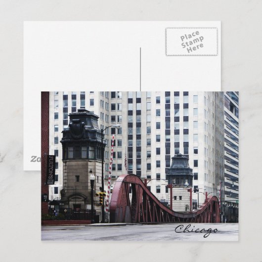 Het Briefkaart van Chicago (Voorkant / Achterkant)