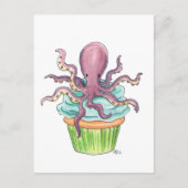 Het Briefkaart van Cupcake van de octopus (Voorkant)