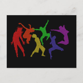 Het Briefkaart van dansers