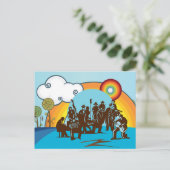 Het Briefkaart van de Band (Staand voorkant)