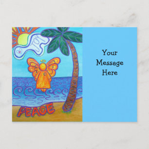 Het Briefkaart van de Beach Angel met het Persoonl