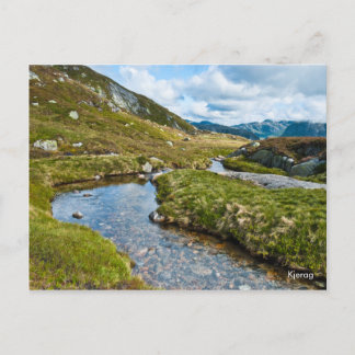 Het briefkaart van de bergbordfoto's. Noorwegen