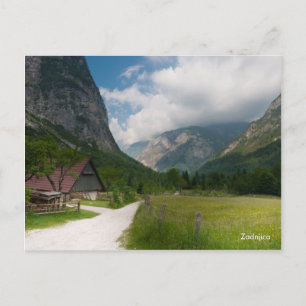 Het briefkaart van de berglandschapsfoto's. Sloven