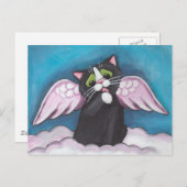 Het Briefkaart van de beschermengel (Voorkant / Achterkant)