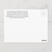 Het Briefkaart van de Bezinning van de Herfst van (Achterkant)