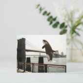 Het Briefkaart van de Brooklyn Bridge springen (Staand voorkant)
