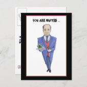 Het Briefkaart van de Butler Murder Mystery Uitnod (Voorkant / Achterkant)