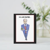 Het Briefkaart van de Butler Murder Mystery Uitnod (Staand voorkant)