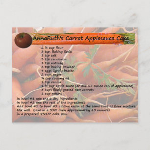 Het Briefkaart van de Cake van de Appelmoes van de