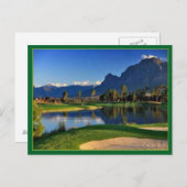 Het Briefkaart van de Cursus van het golf (Voorkant / Achterkant)