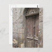 Het briefkaart van de Deur van de Architectuur van (Voorkant / Achterkant)