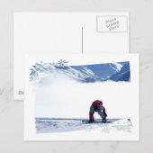 Het Briefkaart van de Dia van Snowboard (Voorkant / Achterkant)