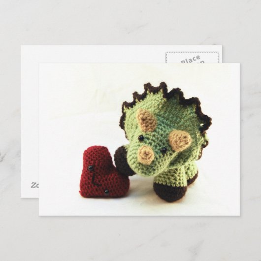 Het Briefkaart van de dinosaurus (Voorkant / Achterkant)