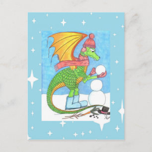 Het Briefkaart van de Draak van de sneeuw