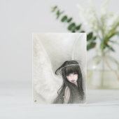 Het Briefkaart van de Engel van de sneeuw (Staand voorkant)