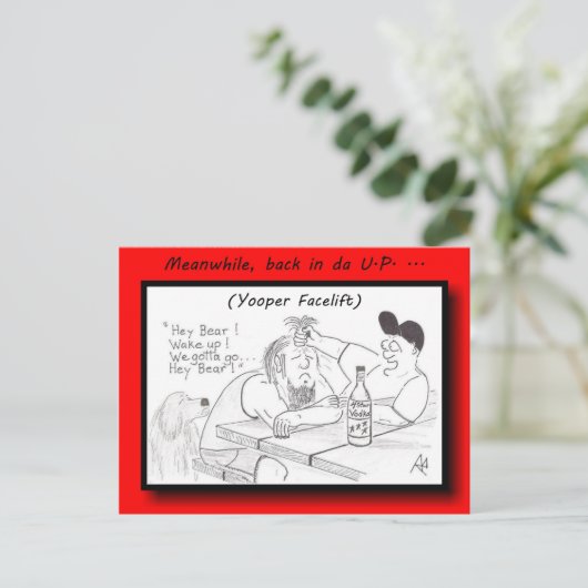 Het Briefkaart van de Facelift van Yooper (Staand voorkant)