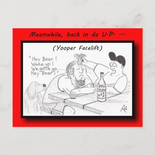 Het Briefkaart van de Facelift van Yooper (Voorkant)