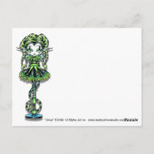 Het Briefkaart van de Fee van de Nar van de Stok (Achterkant)