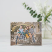 Het Briefkaart van de Foto van Kerstmis, volledige (Staand voorkant)