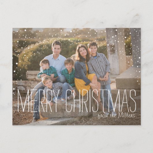 Het Briefkaart van de Foto van Kerstmis, volledige (Voorkant)