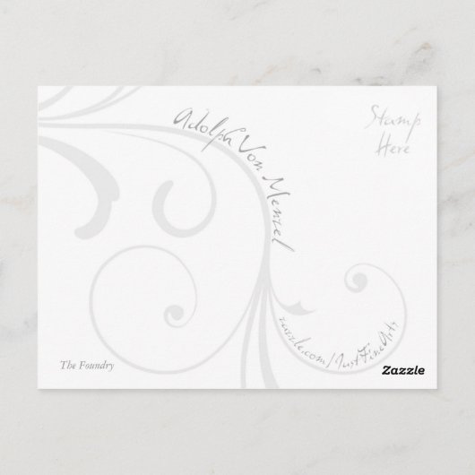 Het briefkaart van de Foundry (Achterkant)