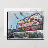 Het Briefkaart van de "gesponnen suiker" (Voorkant / Achterkant)