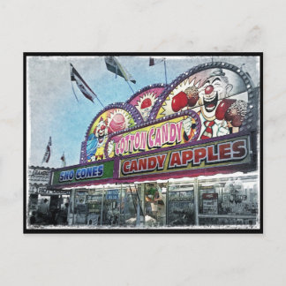 Het Briefkaart van de "gesponnen suiker"