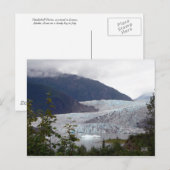 Het Briefkaart van de Gletsjer van Mendenhall (Voorkant / Achterkant)