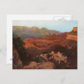 Het  Briefkaart van de Grand Canyon (Voorkant / Achterkant)