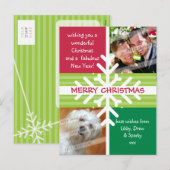 HET BRIEFKAART VAN DE GROET VAN DE FOTO:: (Voorkant / Achterkant)